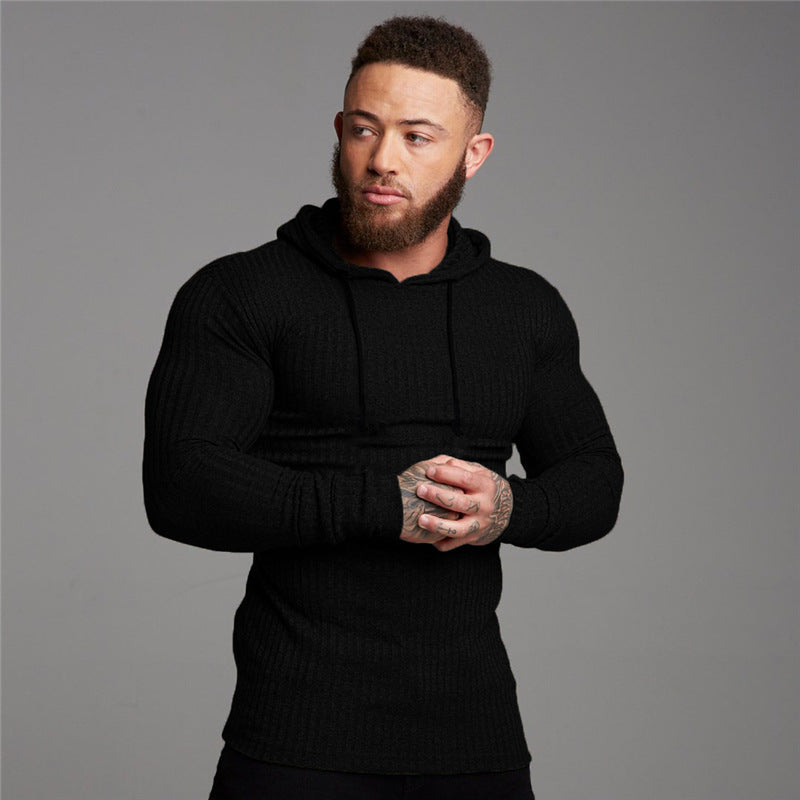 Herren Slim Fit "Hoodie Shirt"