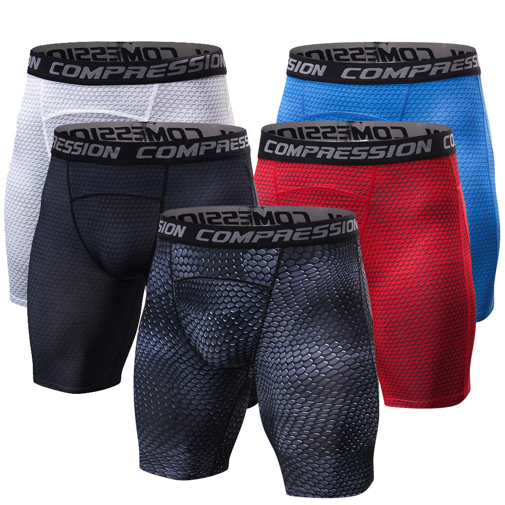 Men's breathable and quick-drying compression shorts