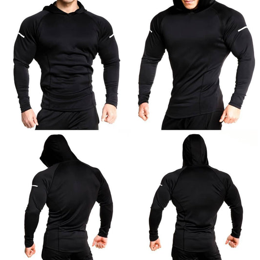 Men's long sleeve hooded or zipper shirt