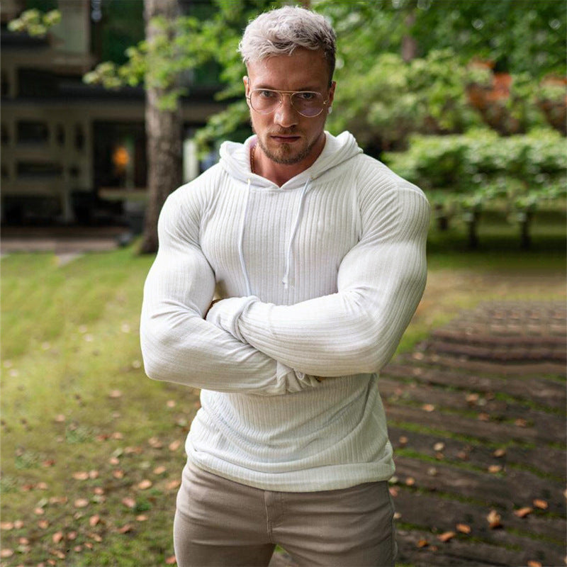 Herren Slim Fit "Hoodie Shirt"