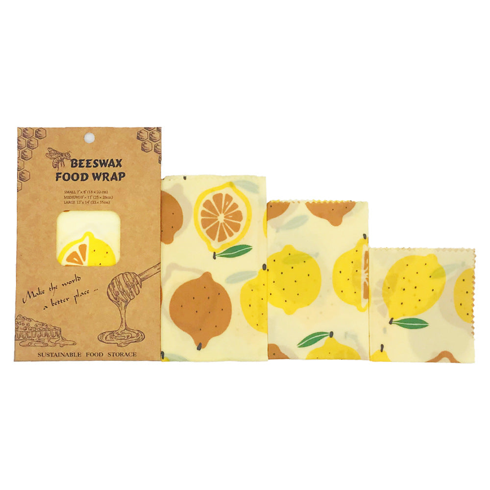 Sustainable beeswax cloths (3 pieces) 