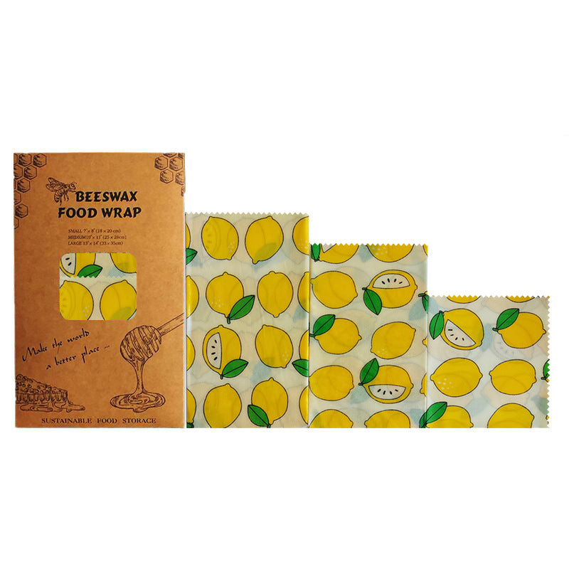 Sustainable beeswax cloths (3 pieces) 