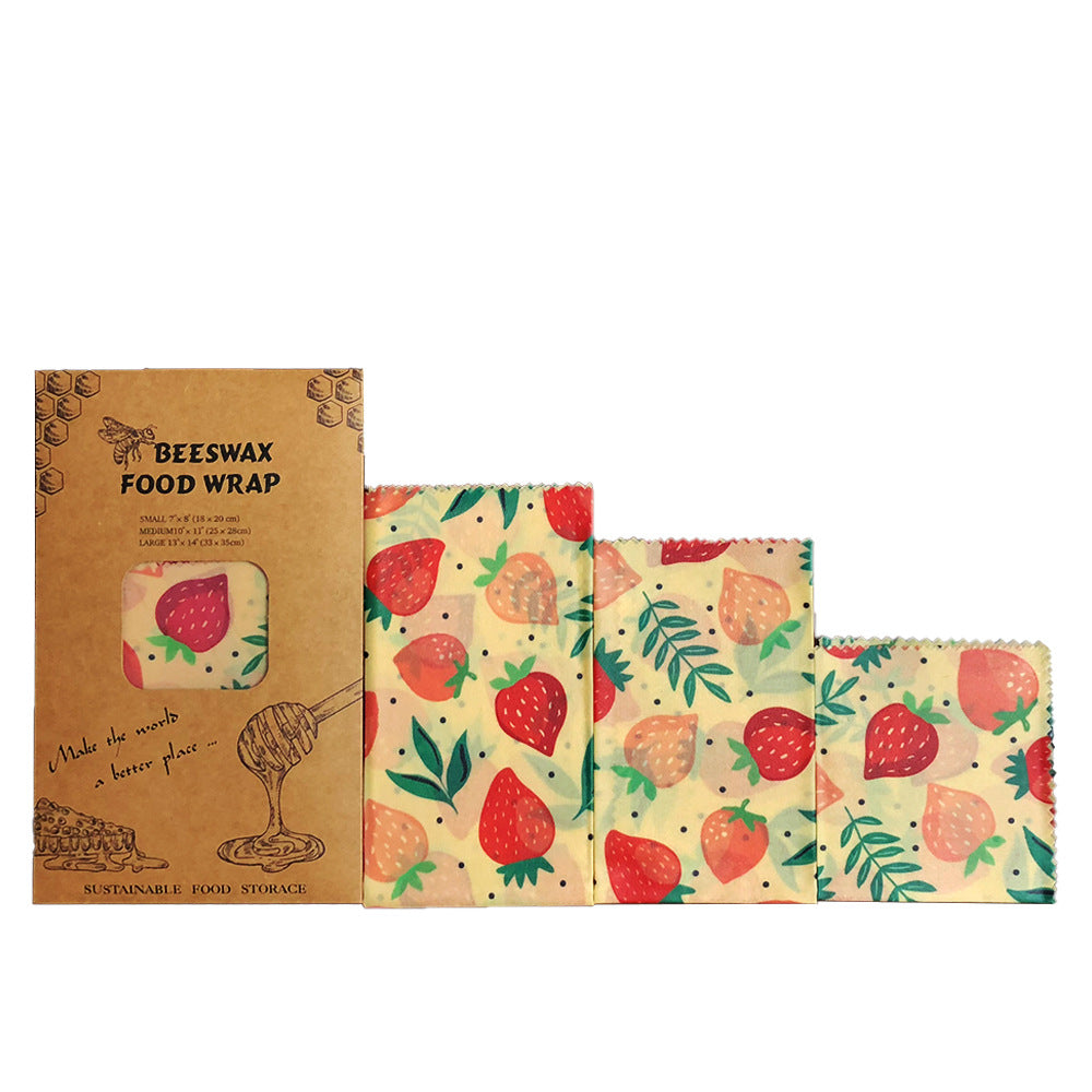 Sustainable beeswax cloths (3 pieces) 