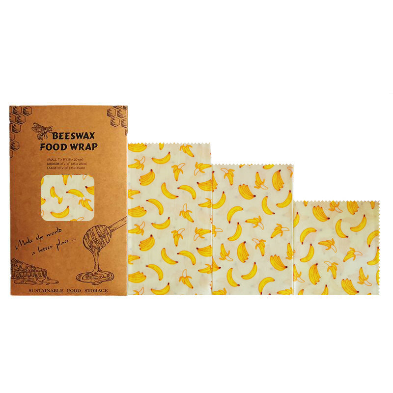 Sustainable beeswax cloths (3 pieces) 