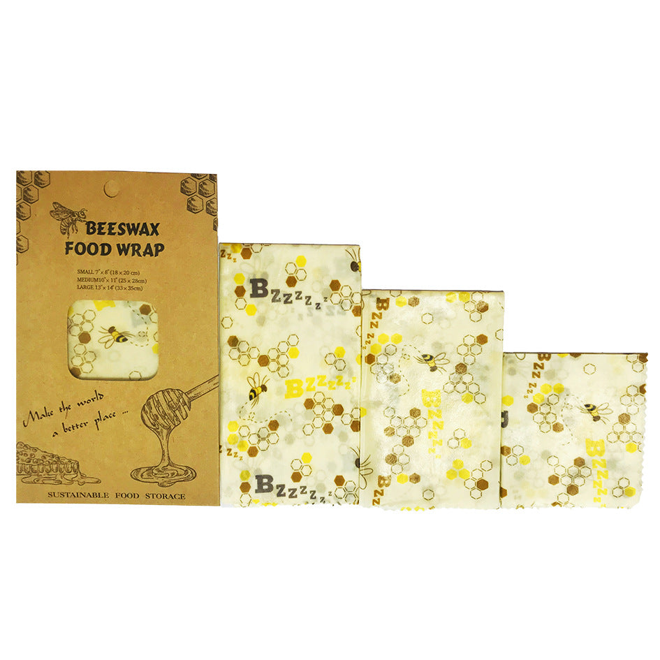 Sustainable beeswax cloths (3 pieces) 