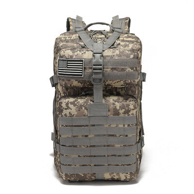 Tactical backpack with Molle system and Velcro attachment