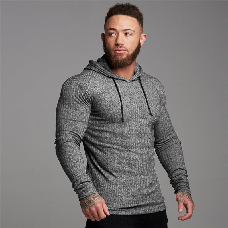 Herren Slim Fit "Hoodie Shirt"