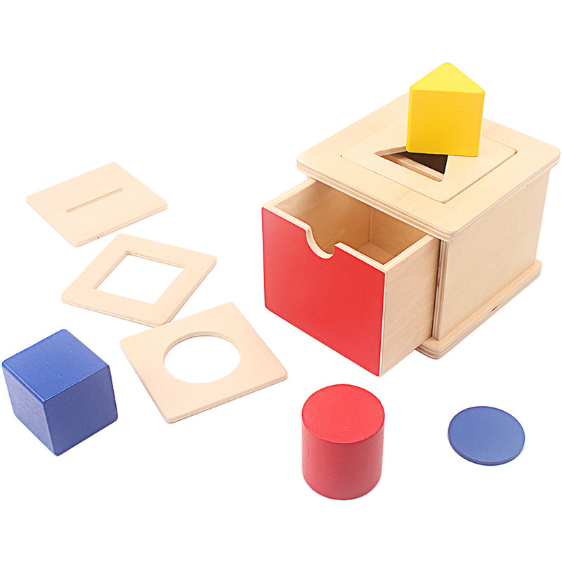 Montessori box with replaceable lid 