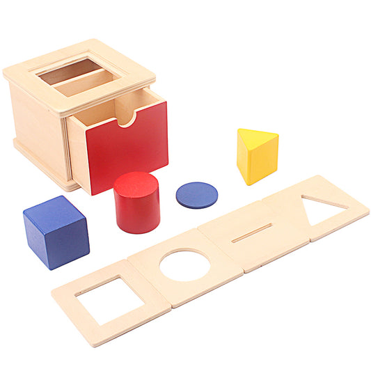 Montessori box with replaceable lid 