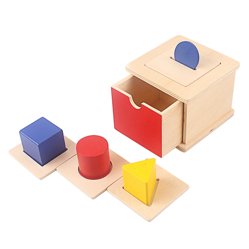 Montessori box with replaceable lid 