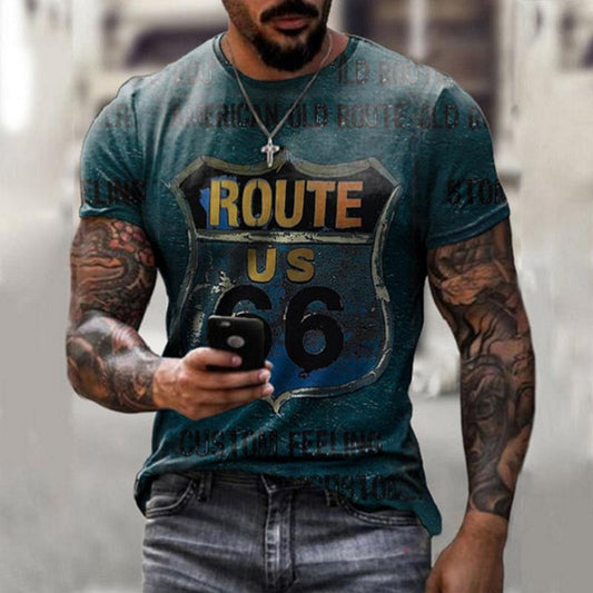 Retro US T-Shirt, Route 66