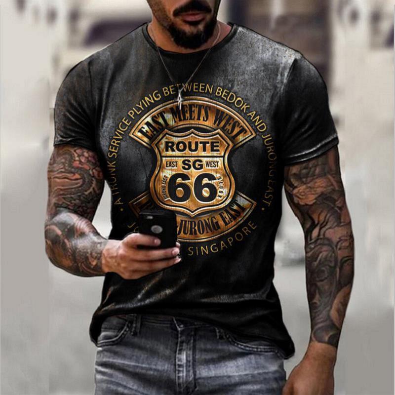 Retro US T-Shirt, Route 66