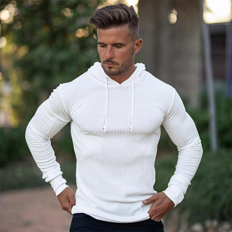 Herren Slim Fit "Hoodie Shirt"