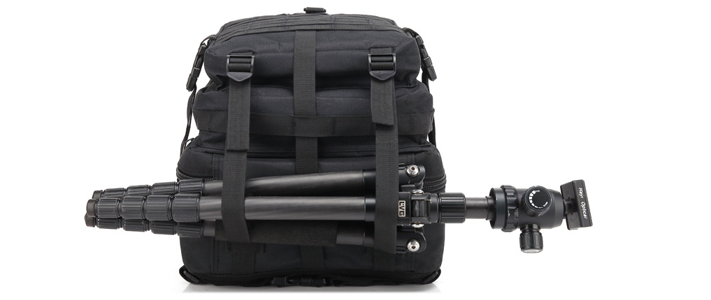 Tactical backpack with Molle system and Velcro attachment