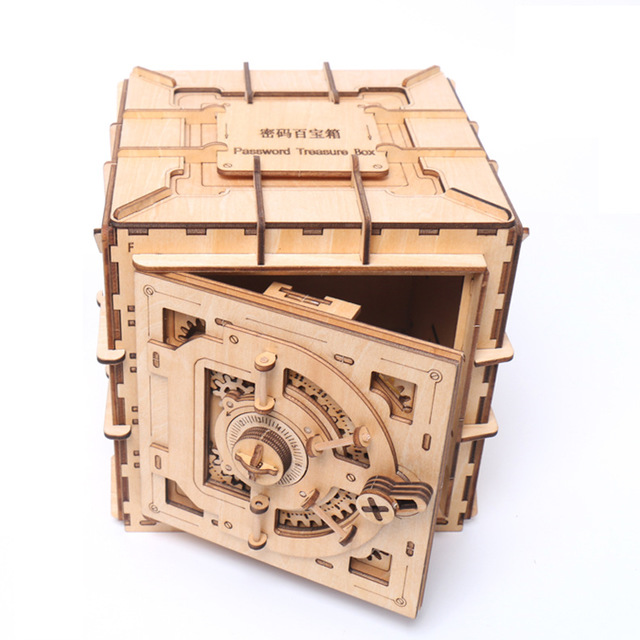 3D Holz Puzzle, Tresor/Safe