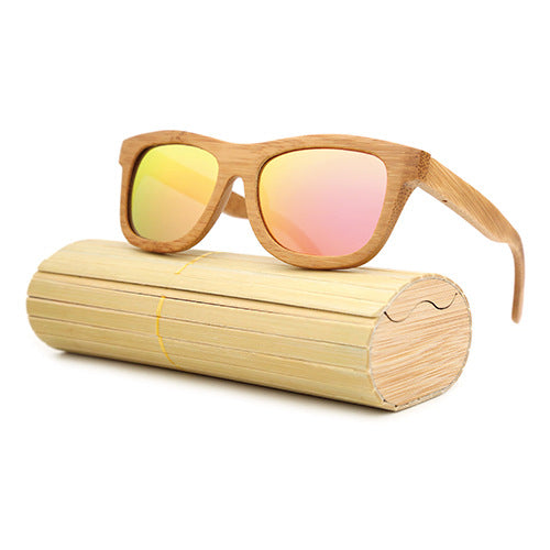 Bamboo sunglasses, polarized, UV400 