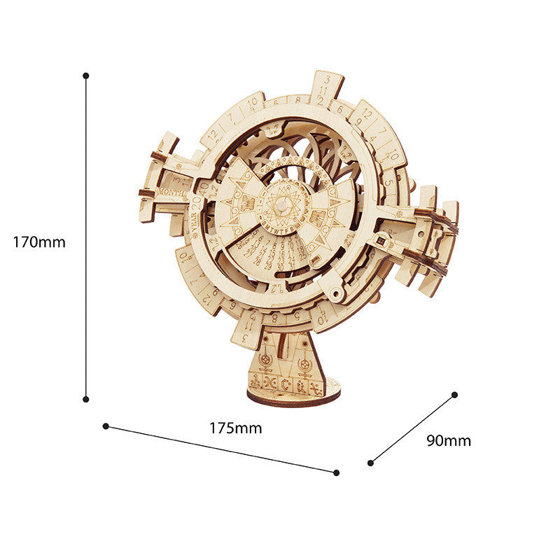 Wooden model clock, 3D puzzle (various designs)