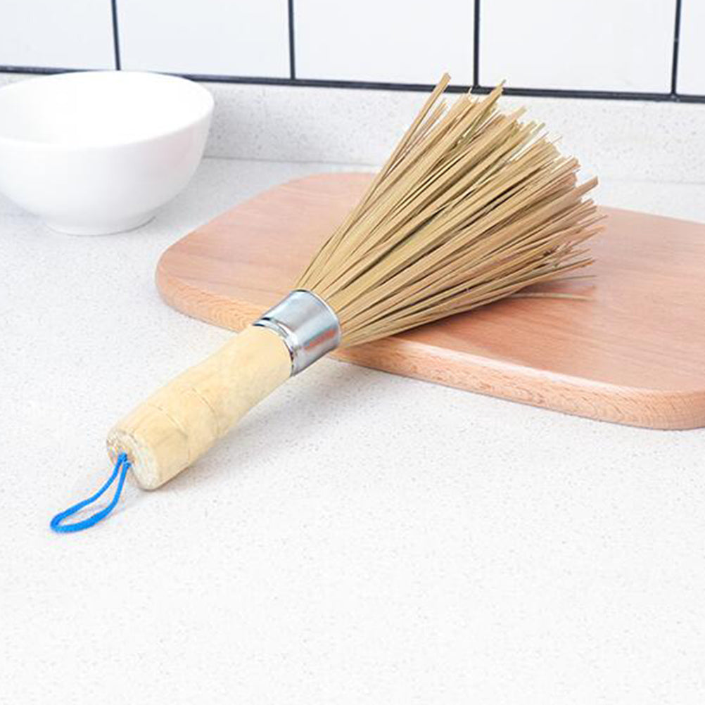 Multifunctional sustainable bamboo dish brush / wok / dishes 