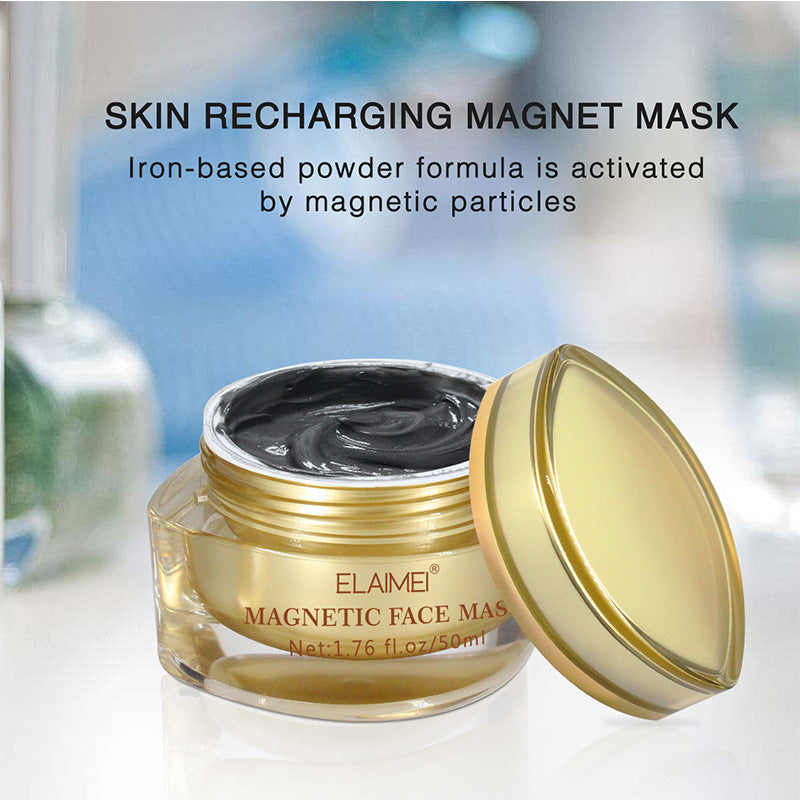 Magnetische Mineral-Maske (Tiefenreinigung der Haut, reduziert Poren, gegen Akne, Mitesser, 50 ml)