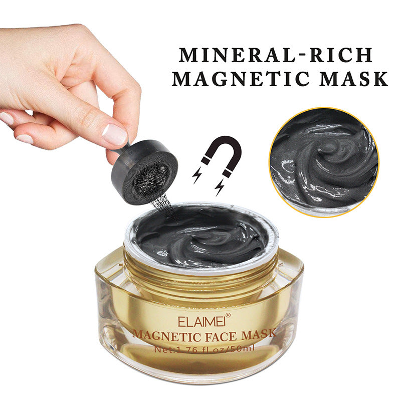 Magnetische Mineral-Maske (Tiefenreinigung der Haut, reduziert Poren, gegen Akne, Mitesser, 50 ml)