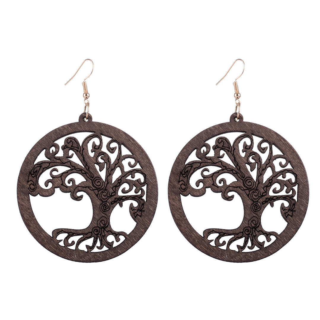 American &amp; European fashion wooden earrings