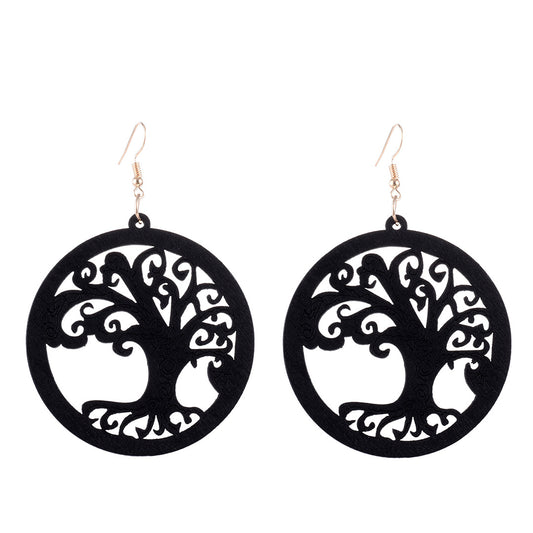 American &amp; European fashion wooden earrings