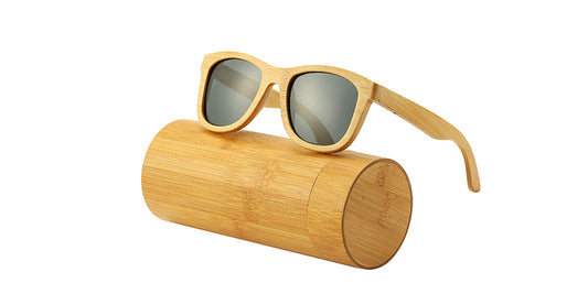 Bamboo sunglasses, polarized, UV400 