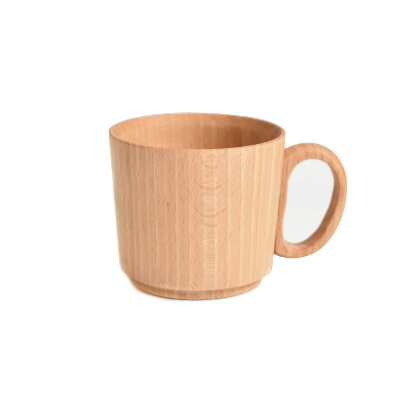 Coffee cup/saucer/spoon made from sustainable beech