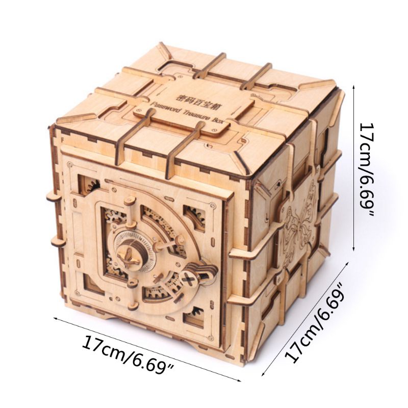 3D Holz Puzzle, Tresor/Safe