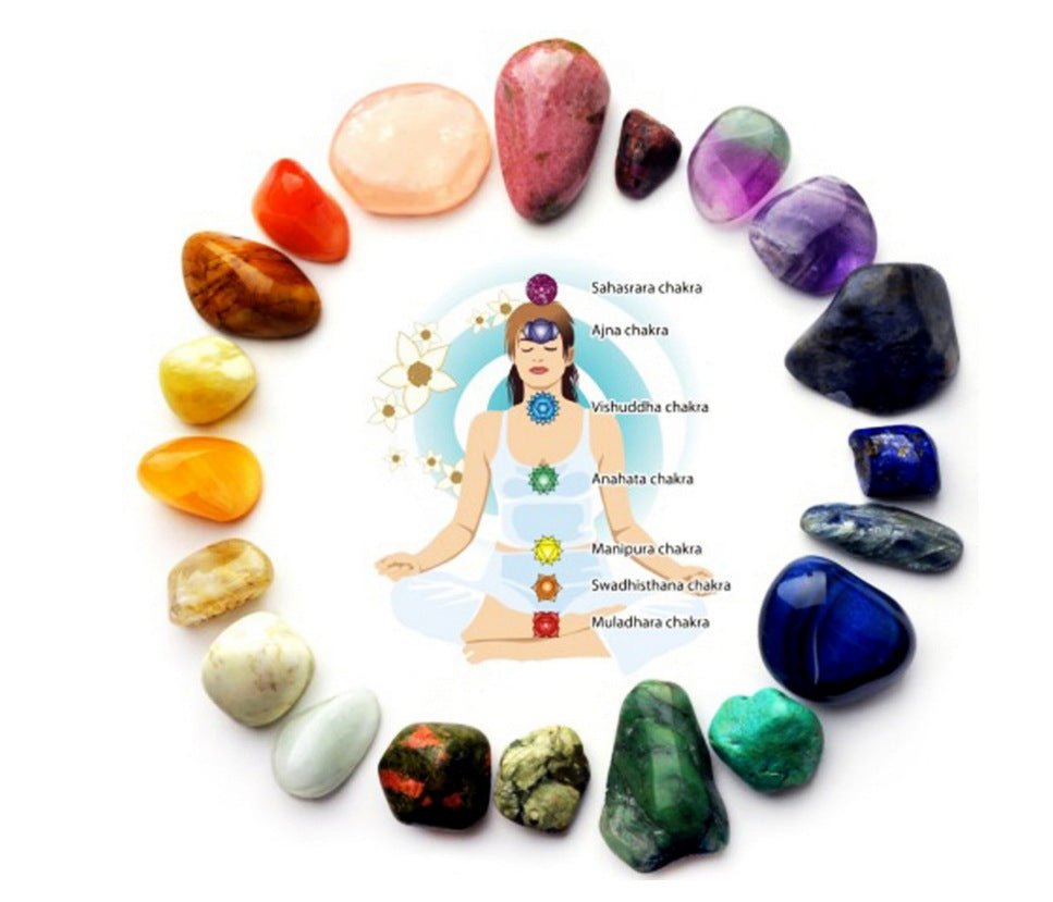 7 Chakra Natur-Energie-Steine