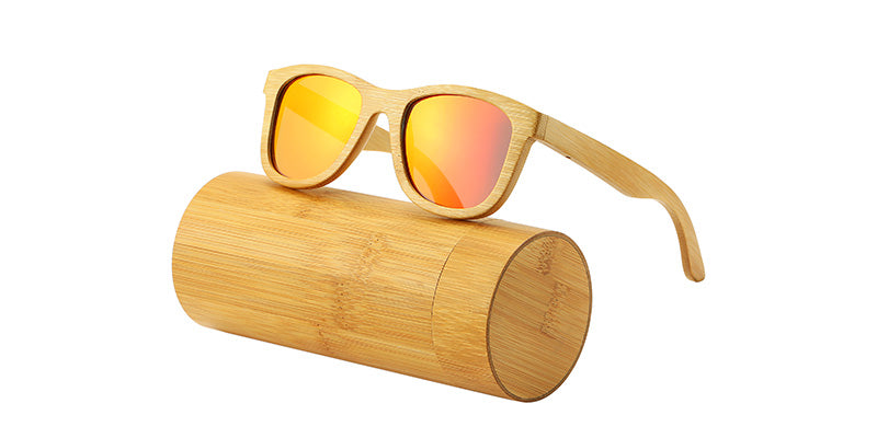 Bamboo sunglasses, polarized, UV400 