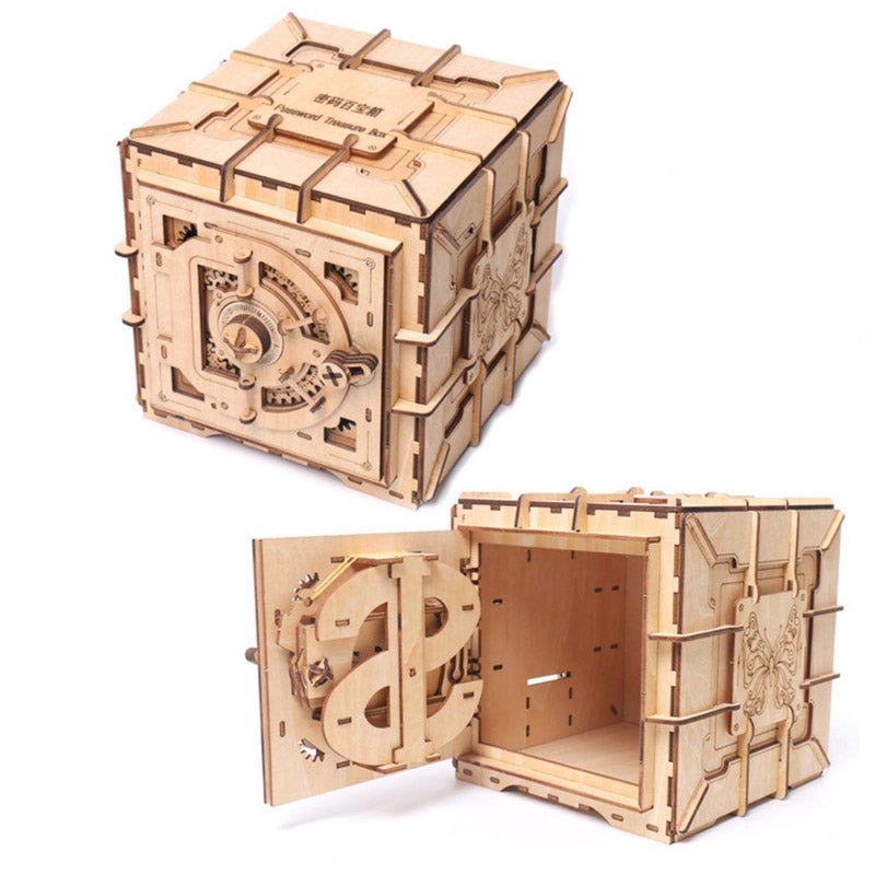 3D Holz Puzzle, Tresor/Safe