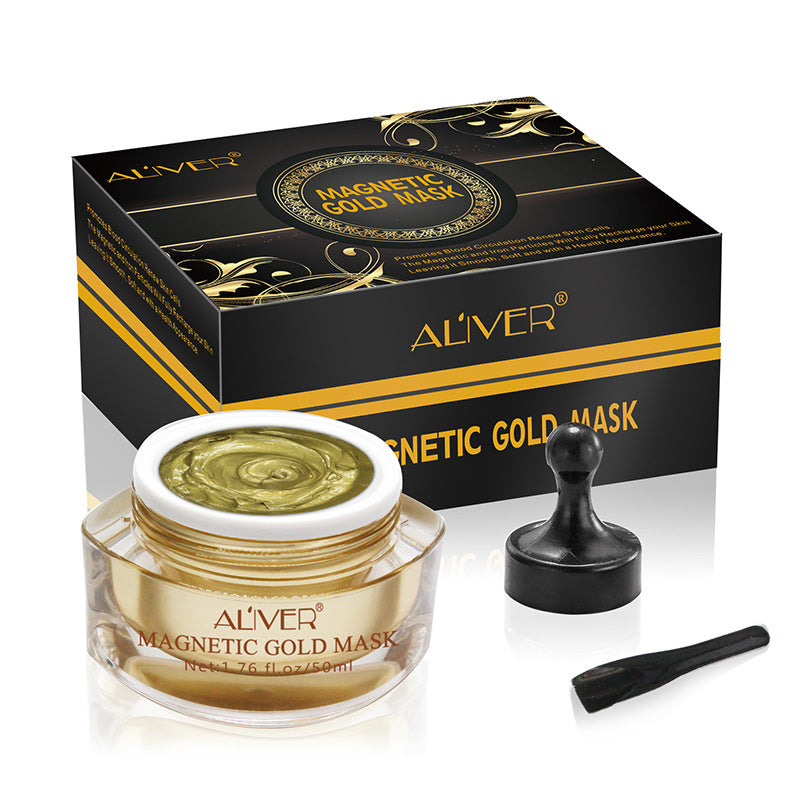 Magnetic Gold Mask (Mineral-Rich Face Mask, Clears Pores, Removes Blemishes, Iron-Based Skin Revitalizing Anti-Aging Mask for Men and Women)