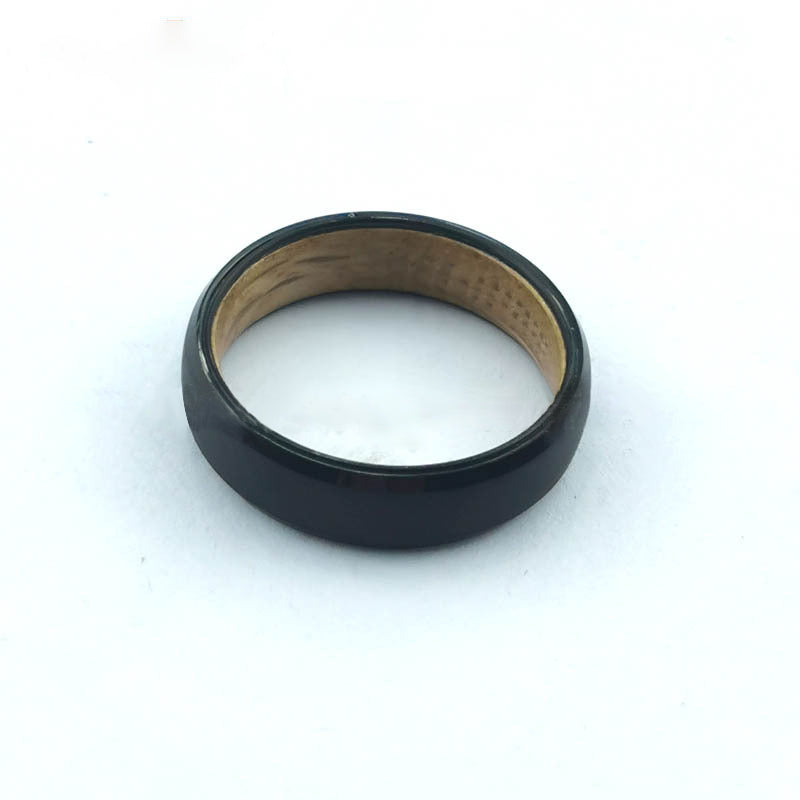 Oak wood tungsten carbide ring