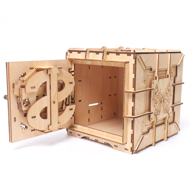 3D wooden puzzle, vault/safe