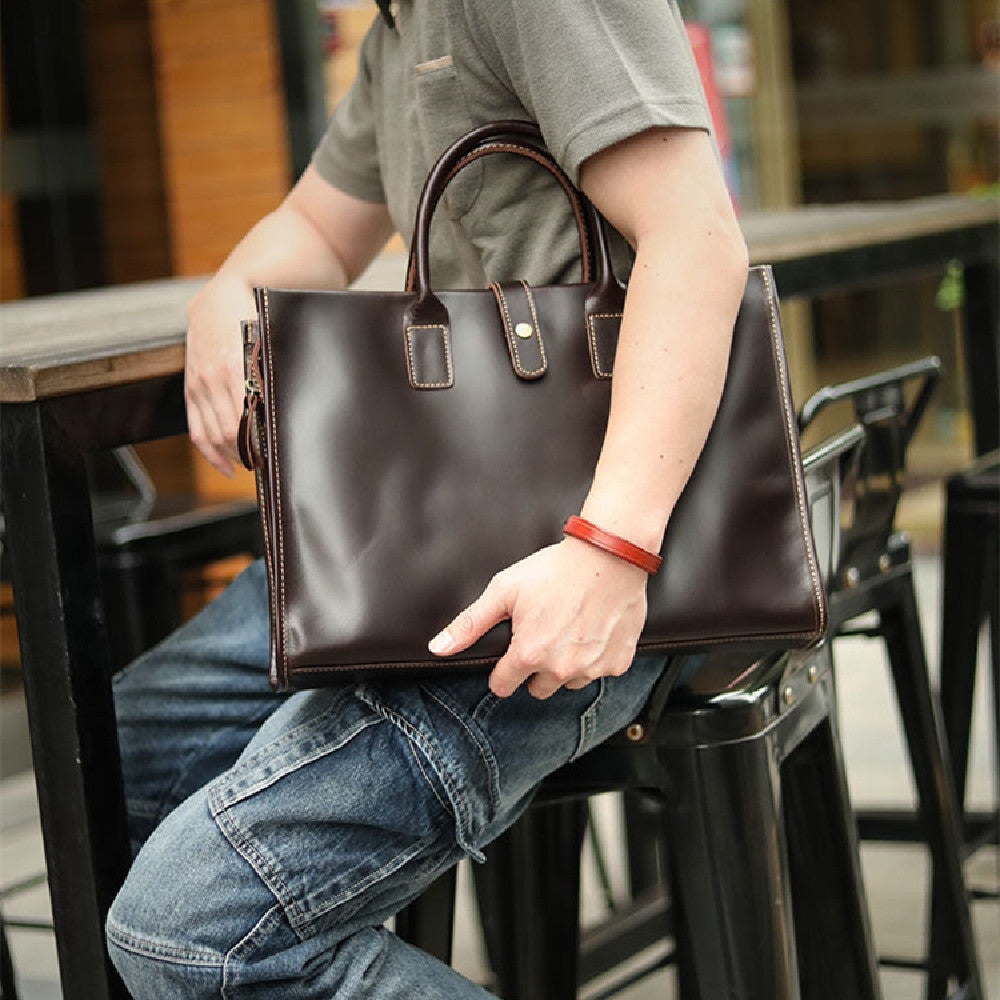 Men's business bag (real leather)