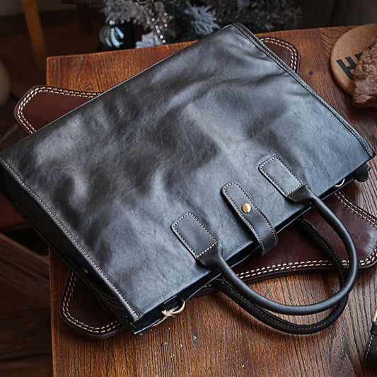 Men's business bag (real leather)