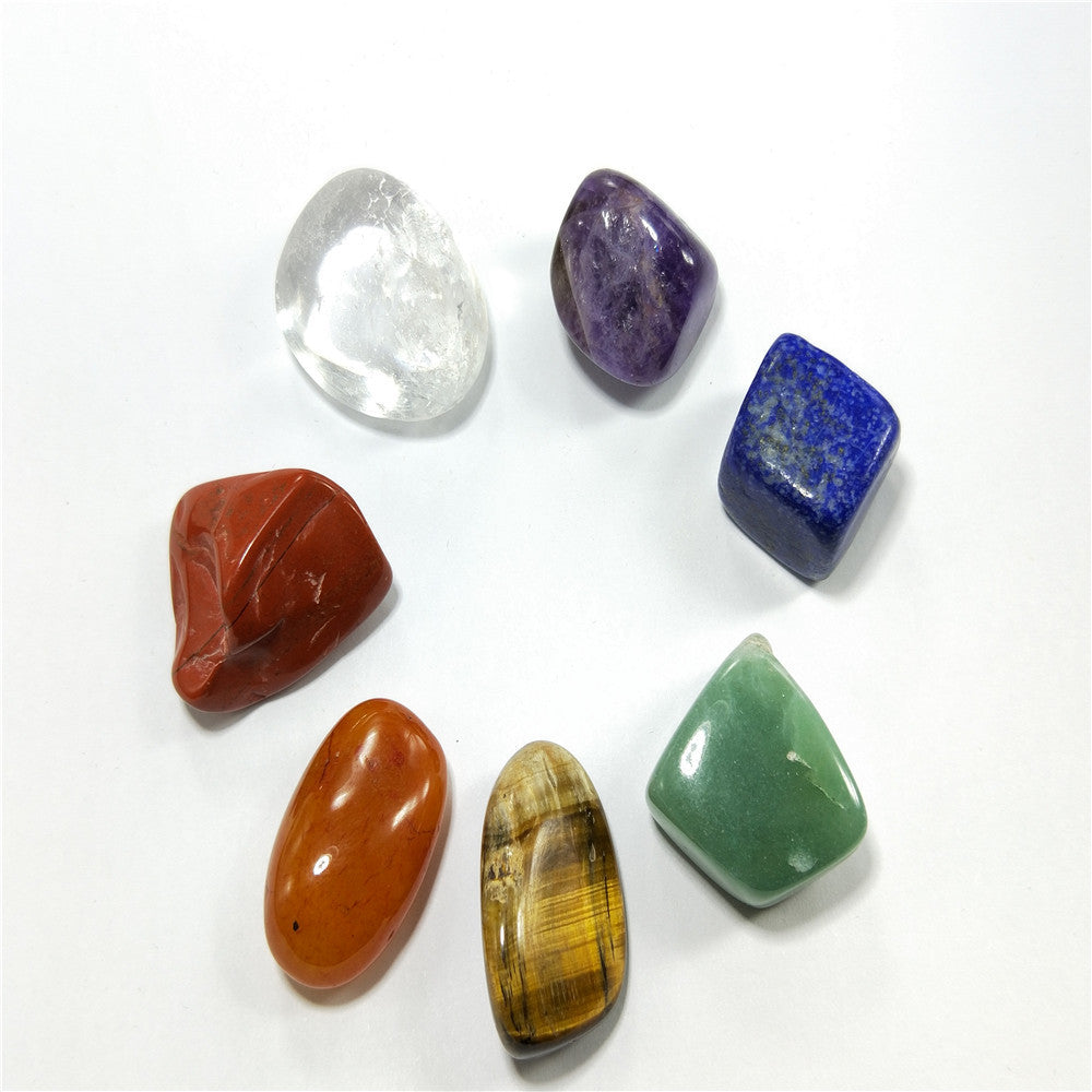 7 chakra natural energy stones