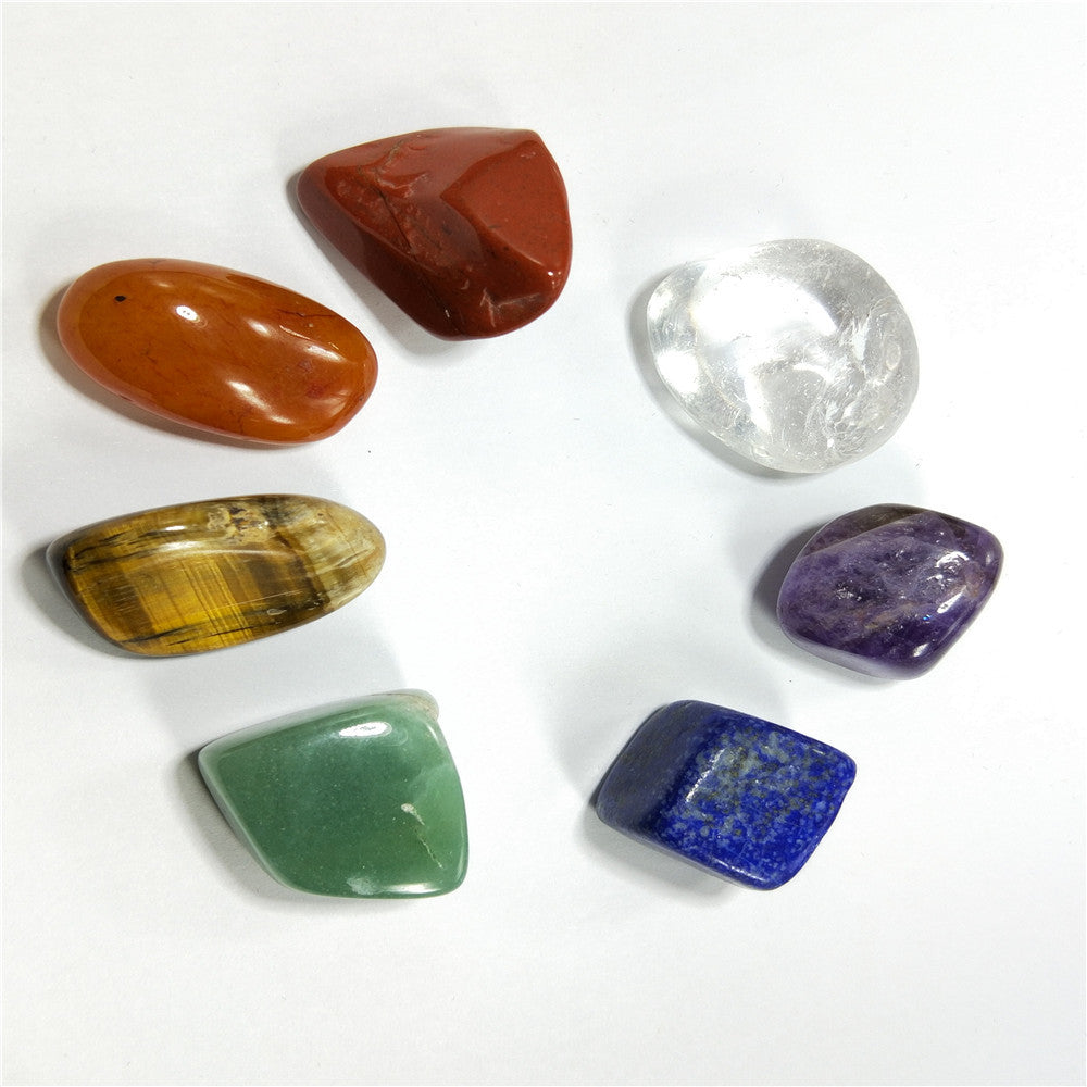 7 chakra natural energy stones